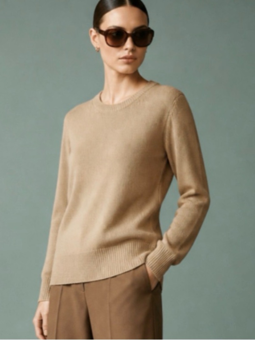Gap Crew Neck Sweater Beige Size L
